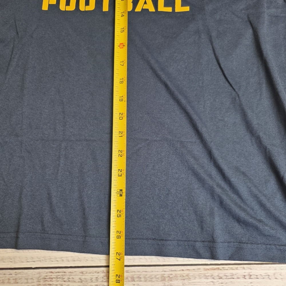 Nike Dri Fit‎ West Virginia Football Short Sleeve Shirt Mens Large Navy Blue - Picture 9 of 11